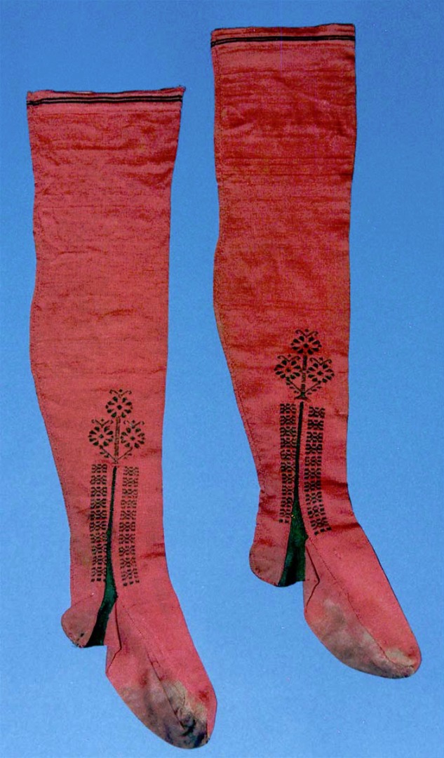 red silk stockings